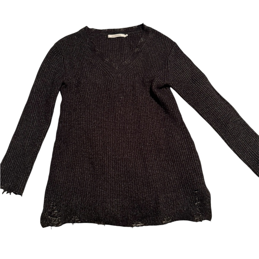 Black V-Neck Sweater